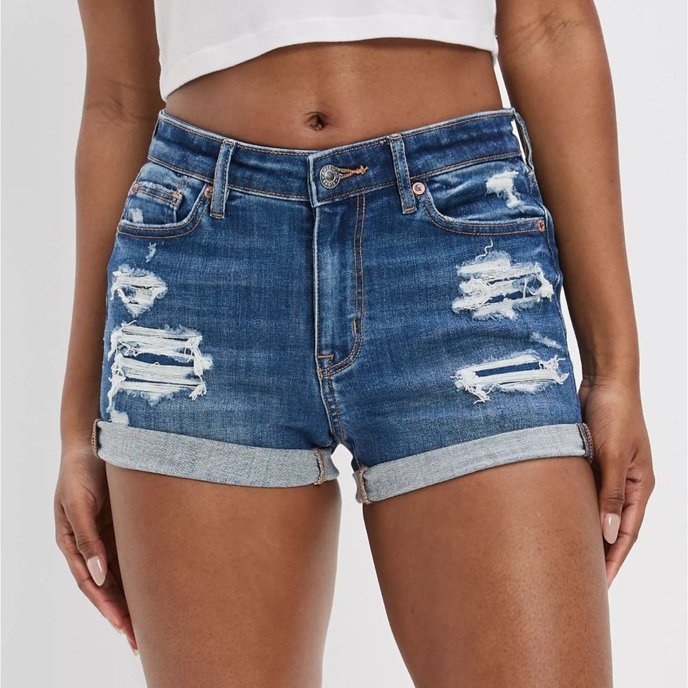 American Eagle Ne(x)t Level High Rise. Denim Short Short